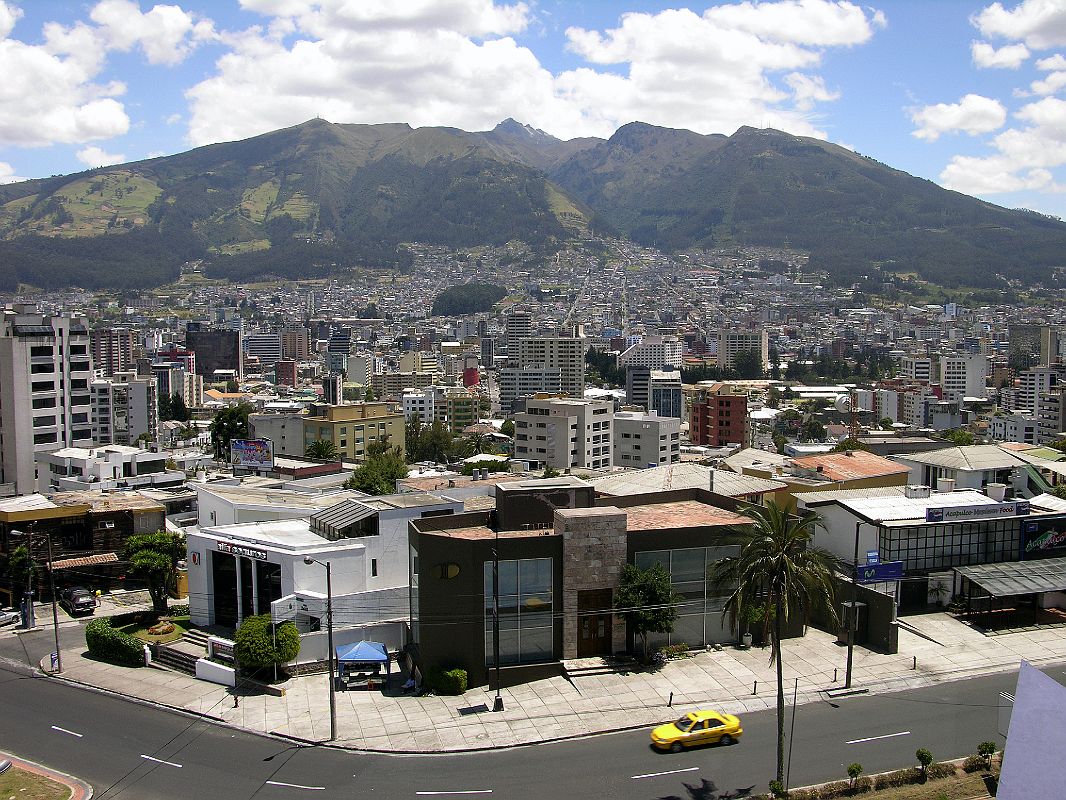 Ecuador Quito 05-04 Hotel Quito View Towards Pichincha